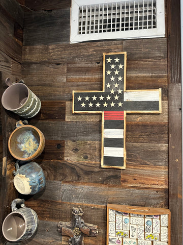 American Flag Cross