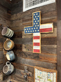 American Flag Cross