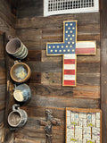 American Flag Cross